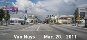 Van Nuys Boulevard at Oxnard Street, 2011 (Courtesy of Andres Di Zitti - click to enlarge)