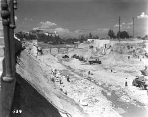 Arroyo Seco Parkway construction