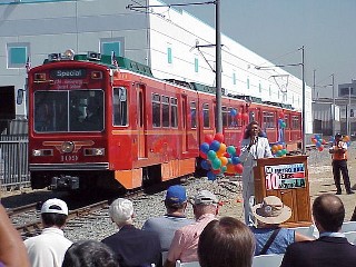 LACMTA Board Chair Yvonne Brathwaite-Burke at Blue Line 10th Anniversary