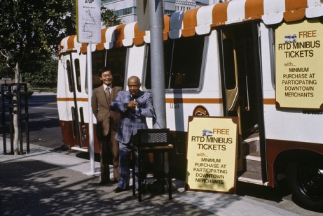 Mini-Bus in downtown L.A.