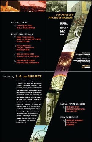 LA as Subject Archives Bazaar poster