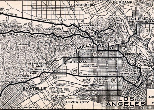 1926 Mulholland map