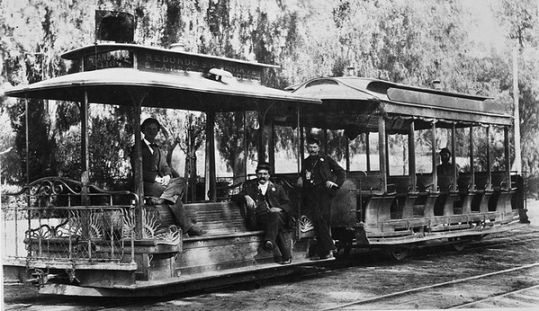 Streetcar on Broadway, late 1880s