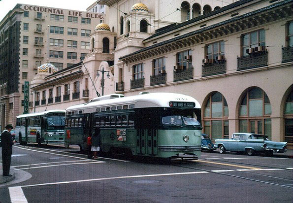 LAMTA streetcar and bus